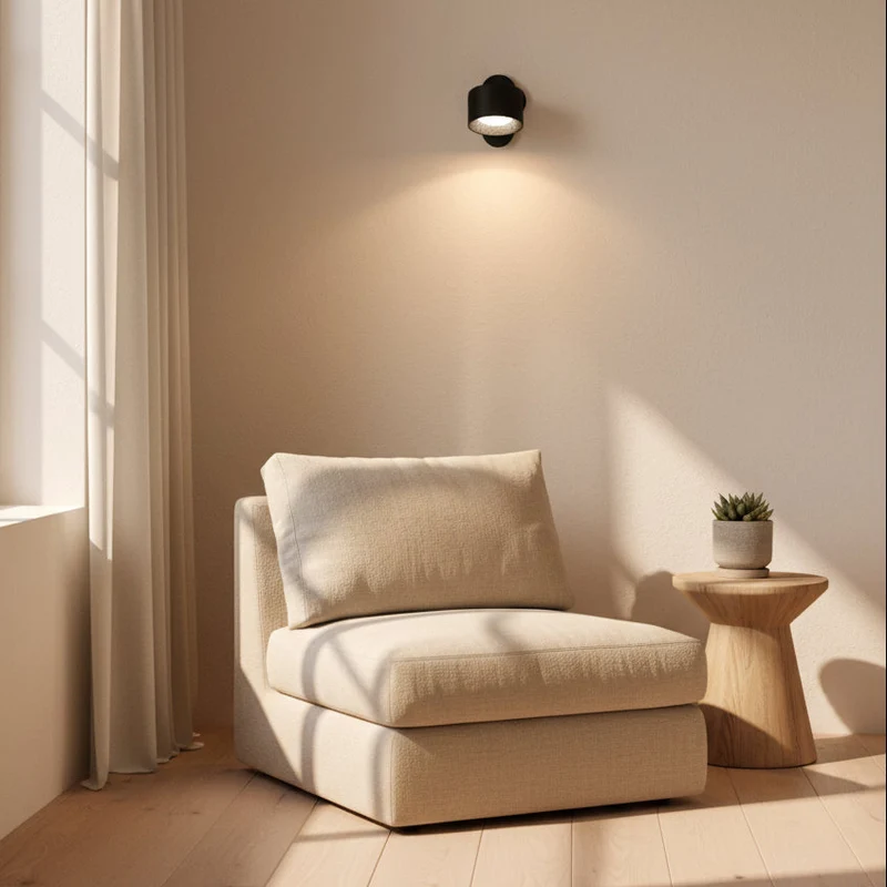 Euroselle 360 Degree Wireless USB Rechargeable Wall Lamp With Three Brightness Levels