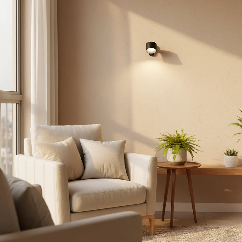 Euroselle 360 Degree Wireless USB Rechargeable Wall Lamp With Three Brightness Levels