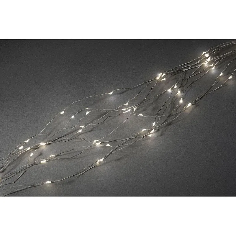 LED Tropfenlametta 26 Stränge mit 27 Dioden 702 Warmweiße Dioden