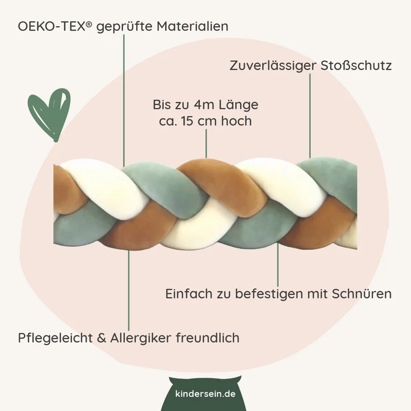 Geflochtene Bettschlange Motley