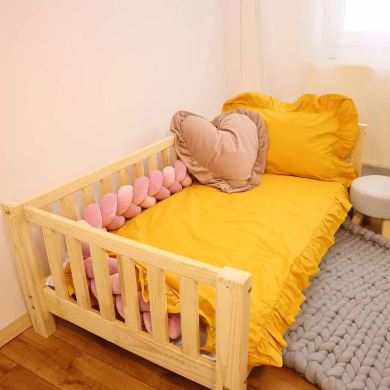 Bettwäsche Set aus Baumwolle mit Rüschen
