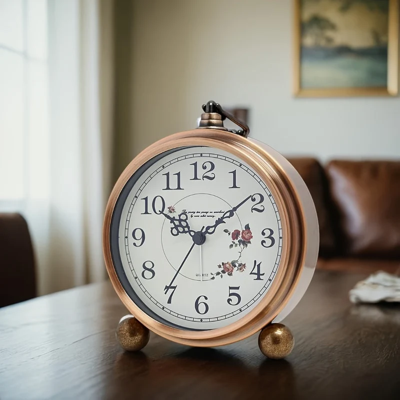 Euroselle European Retro Metal Alarm Clock European