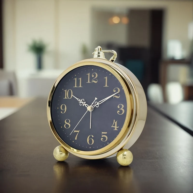 Euroselle European Retro Metal Alarm Clock European