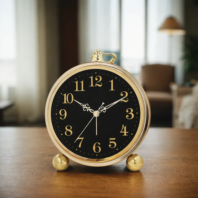 Euroselle European Retro Metal Alarm Clock European