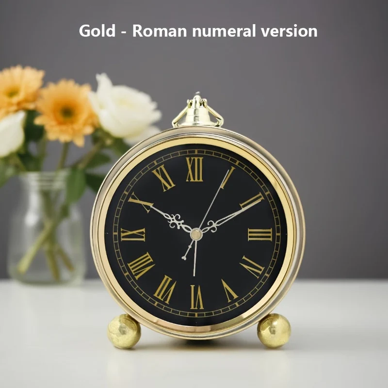 Euroselle European Retro Metal Alarm Clock European