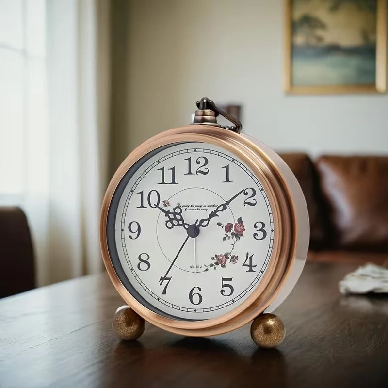 Euroselle European Retro Metal Alarm Clock European