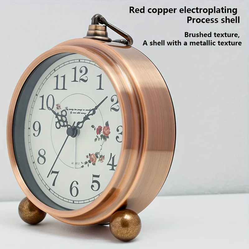 Euroselle European Retro Metal Alarm Clock European