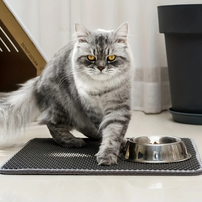 Euroselle Honeycomb Waterproof Cat Litter Mat With Odor Control And Washable
