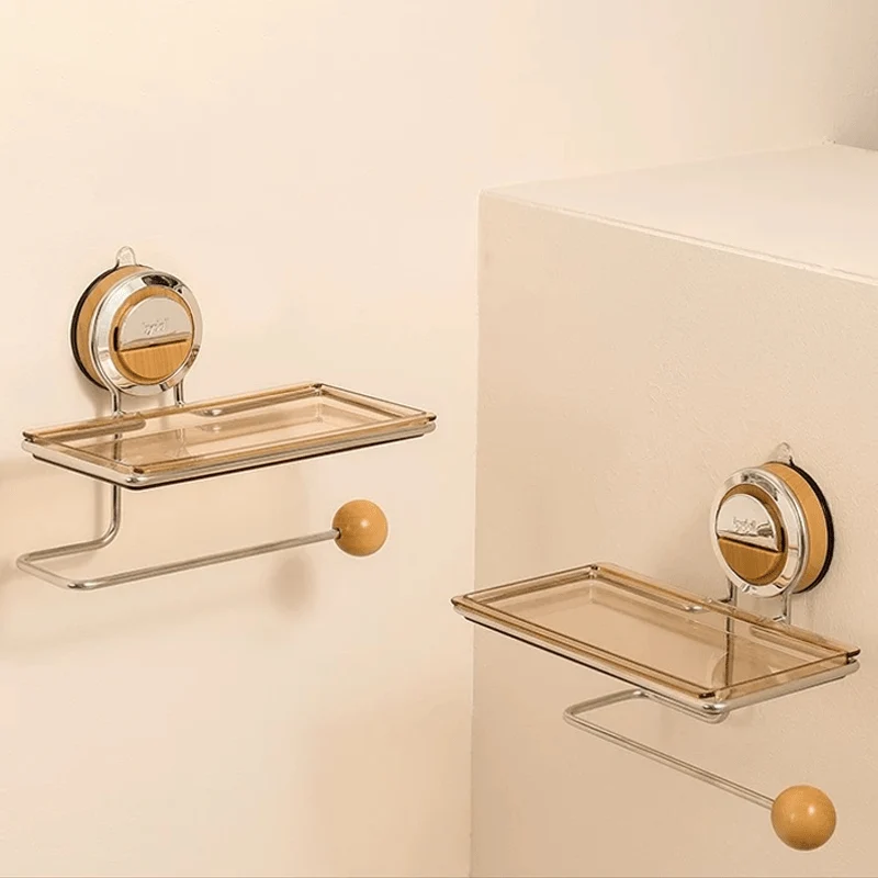 Euroselle No-Drill Stainless Steel Toilet Paper Holder With Strong Suction For Secure Installation