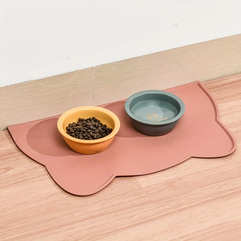 Euroselle Waterproof Cat And Dog Feeding Tray With Scratch Resistant Mess Proof
