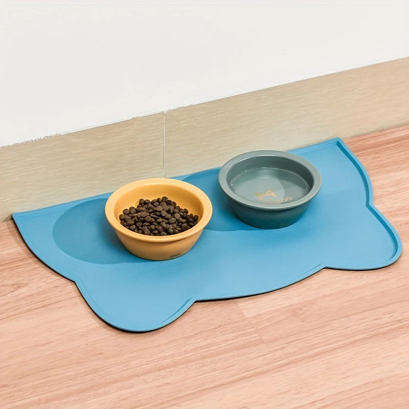 Euroselle Waterproof Cat And Dog Feeding Tray With Scratch Resistant Mess Proof