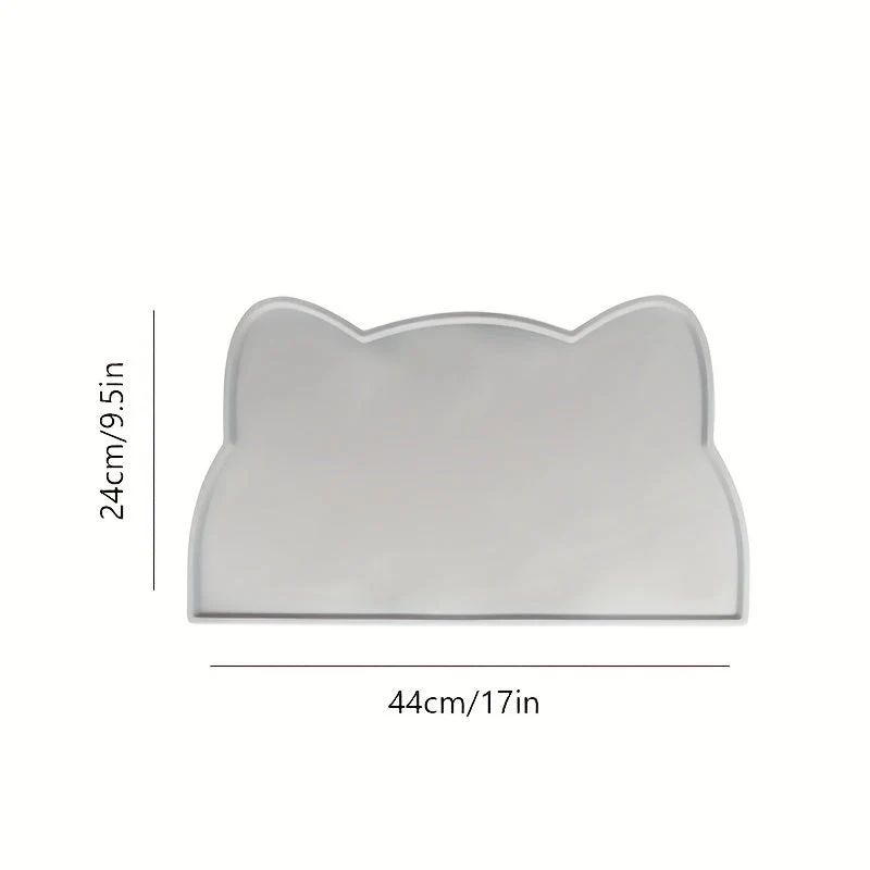 Euroselle Waterproof Cat And Dog Feeding Tray With Scratch Resistant Mess Proof