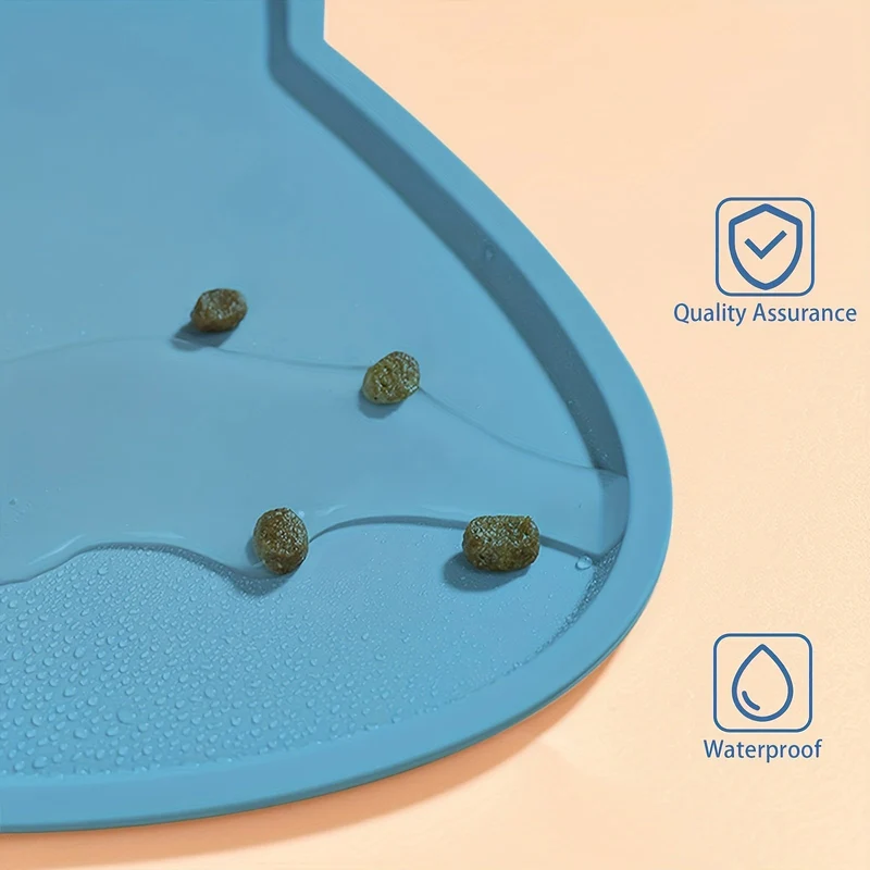 Euroselle Waterproof Cat And Dog Feeding Tray With Scratch Resistant Mess Proof