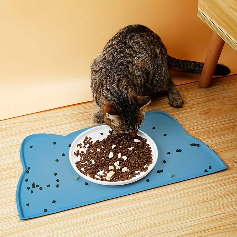 Euroselle Waterproof Cat And Dog Feeding Tray With Scratch Resistant Mess Proof