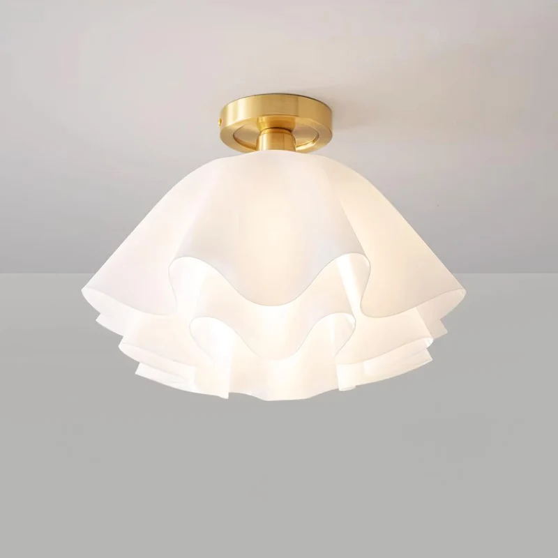 Ravilon Ceiling Light by Euroselle With Folded Silhouette and Soft Glow
