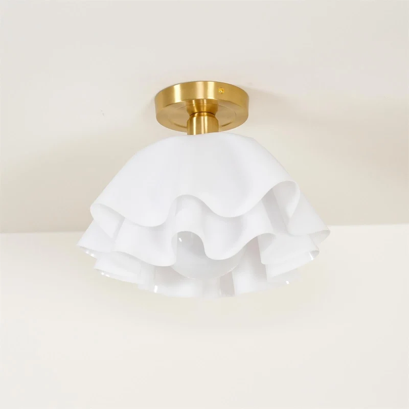 Ravilon Ceiling Light by Euroselle With Folded Silhouette and Soft Glow