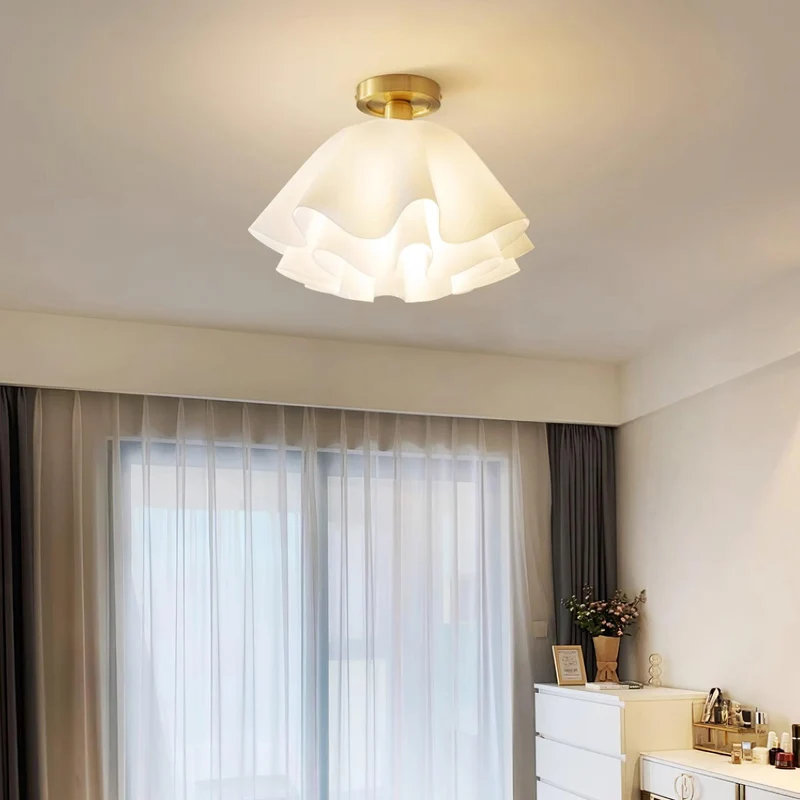 Ravilon Ceiling Light by Euroselle With Folded Silhouette and Soft Glow
