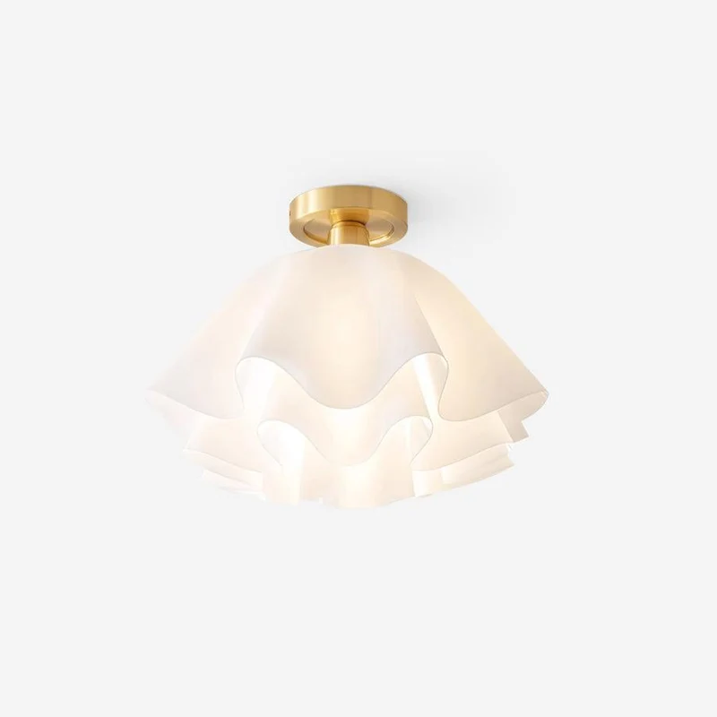 Ravilon Ceiling Light by Euroselle With Folded Silhouette and Soft Glow