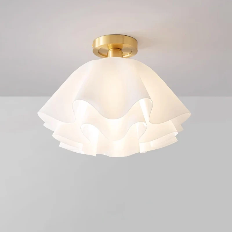 Ravilon Ceiling Light by Euroselle With Folded Silhouette and Soft Glow