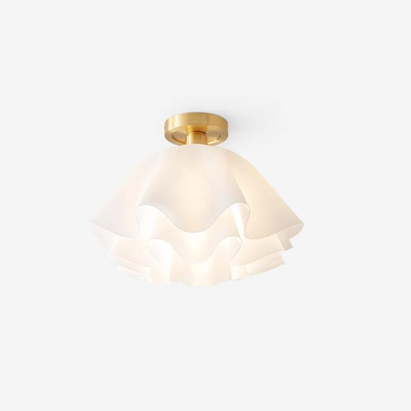 Ravilon Ceiling Light by Euroselle With Folded Silhouette and Soft Glow