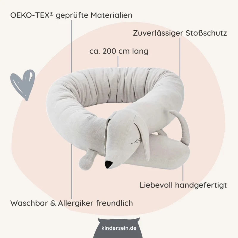 Bettschlange & Spielkissen Baja der Dackel