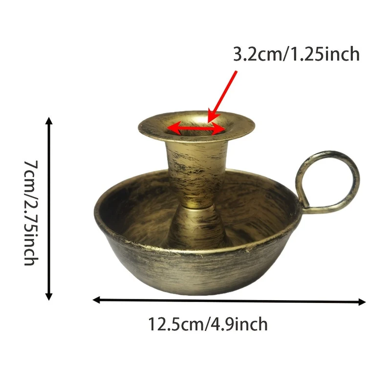 Euroselle Vintage Art Deco Candle Holder For Tabletop Display