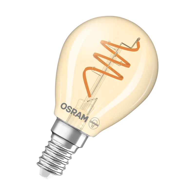 OSRAM Vintage 1906 Classic LED-Lampe Gold, 4.9W, 470lm, E14 , Comfort warm white