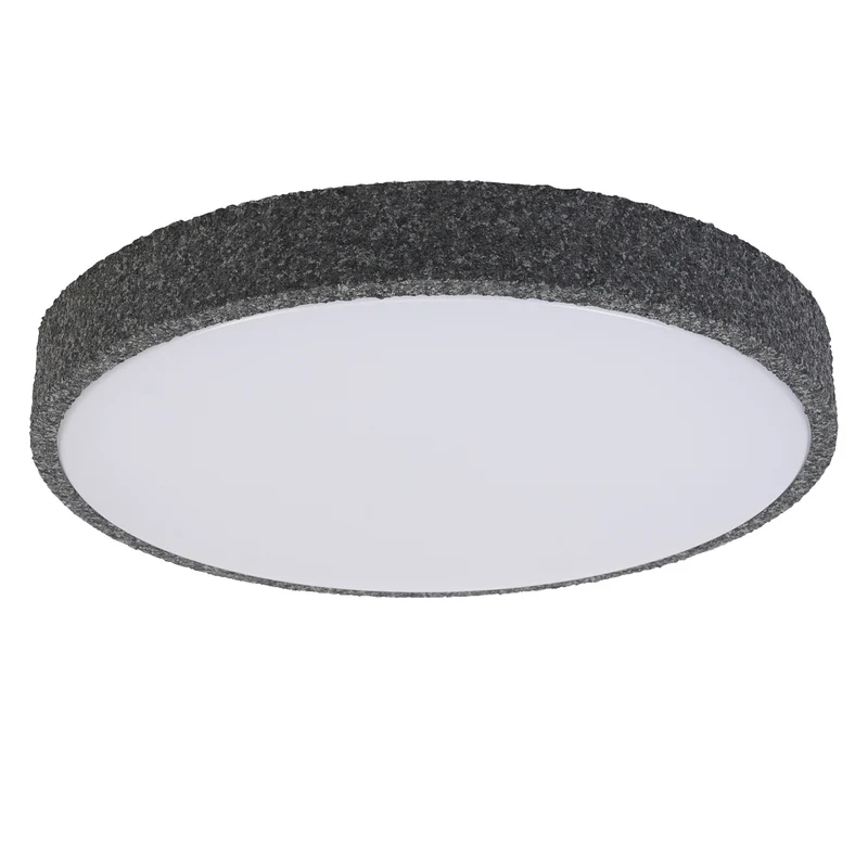 LEDVANCE ORBIS Yummy LED-Deckenleuchte mit Metallring, schwarz, 24W, 1450lm, 3000K, 390mm, 830 freundliches Warmweiß, durch Klicken dimmbar, IP20 Schutz, Montageschrauben und Dübel inklusive