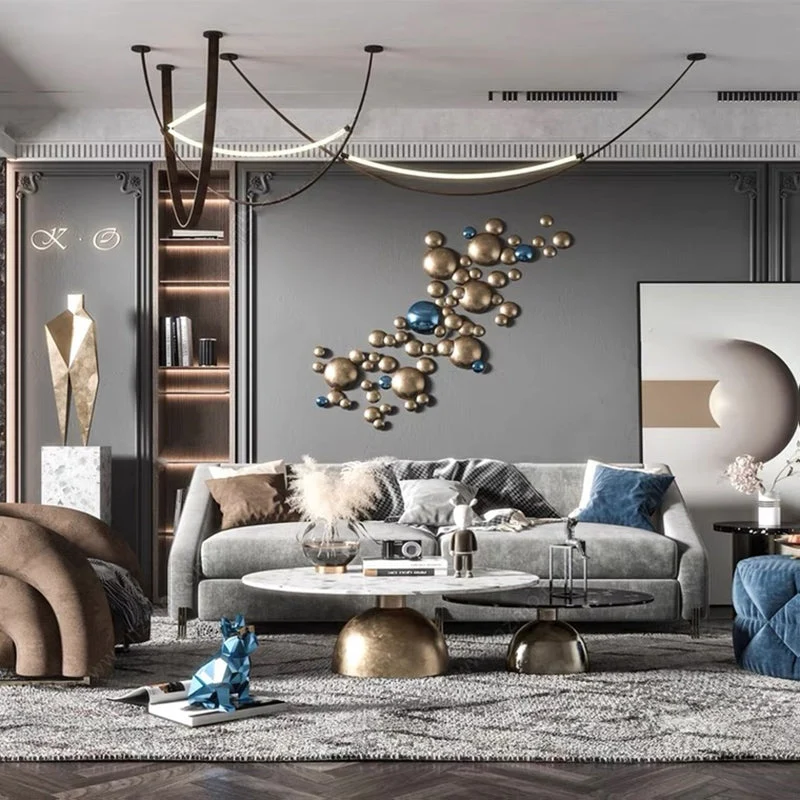 Euroselle Modern Nordic Leather Belt Chandelier LED Pendant Light