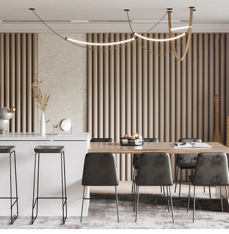 Euroselle Modern Nordic Leather Belt Chandelier LED Pendant Light