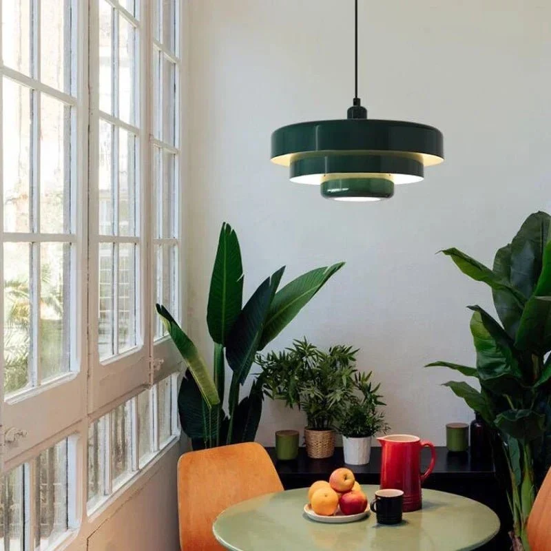 Euroselle Elegant Three-Tier Pendant Light In Soft Macaron Colors