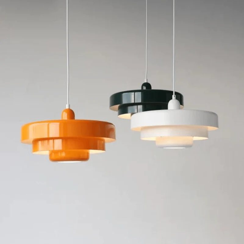Euroselle Elegant Three-Tier Pendant Light In Soft Macaron Colors