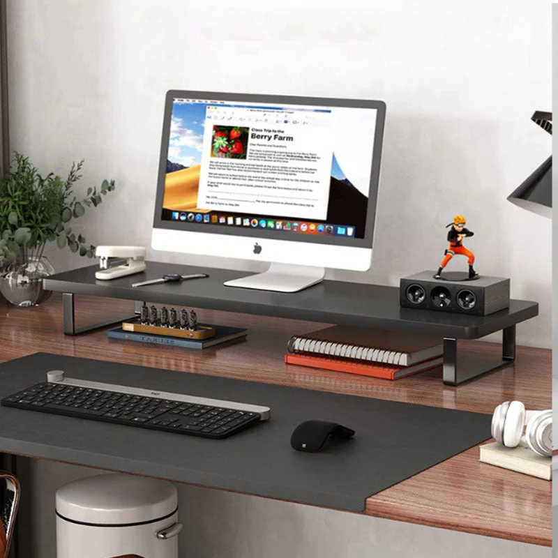 Euroselle Carbon Steel Supported Desktop Monitor Stand And Organizer