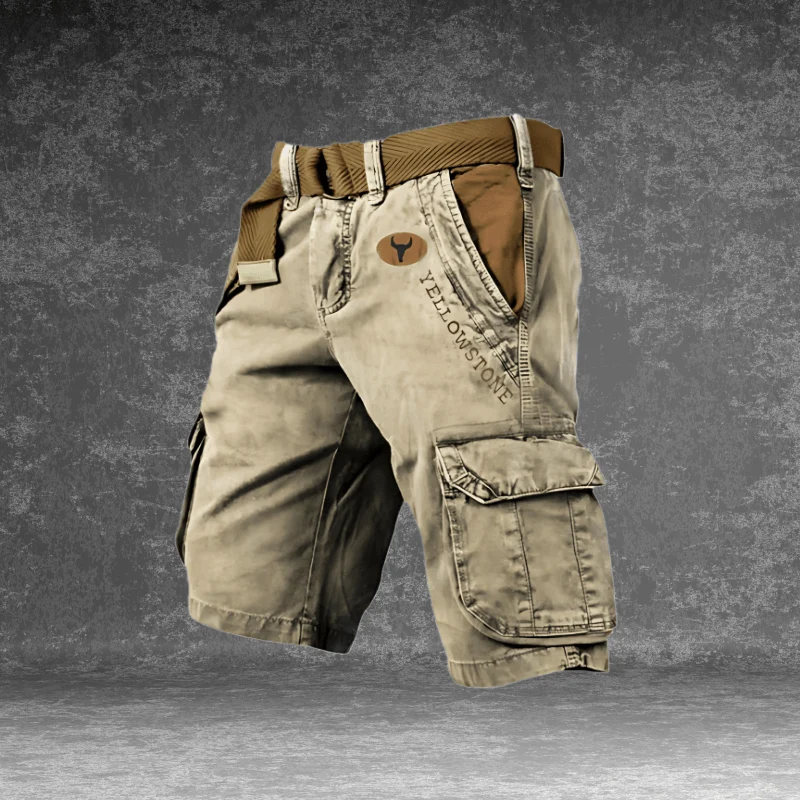 Euroselle Comfortable Men's Cargo Shorts for Daily Use and Utility