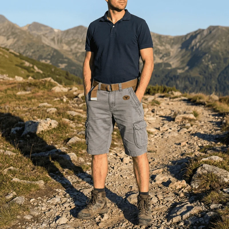 Euroselle Comfortable Men's Cargo Shorts for Daily Use and Utility