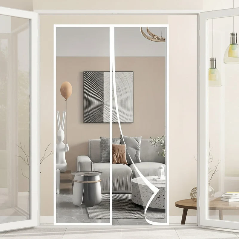Euroselle Magnetic Fly Screen Door Curtain Automatic Closing Mosquito Barrier For Easy Walk-Through