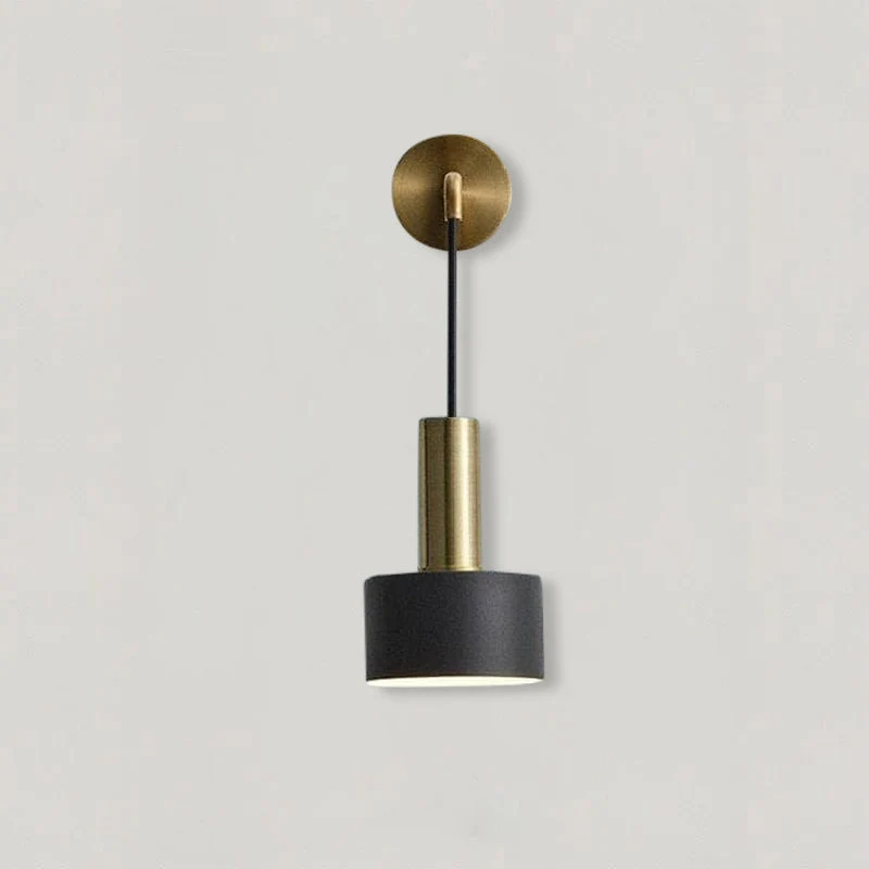 Euroselle Modern Black And Gold Sconce Wall Lamp For Home And Office