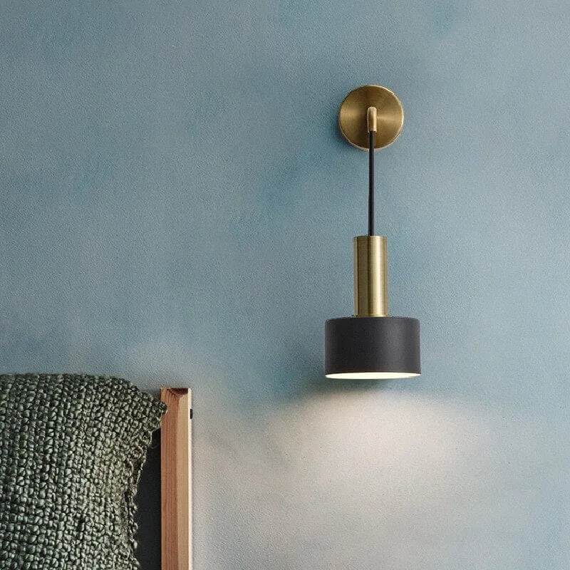 Euroselle Modern Black And Gold Sconce Wall Lamp For Home And Office