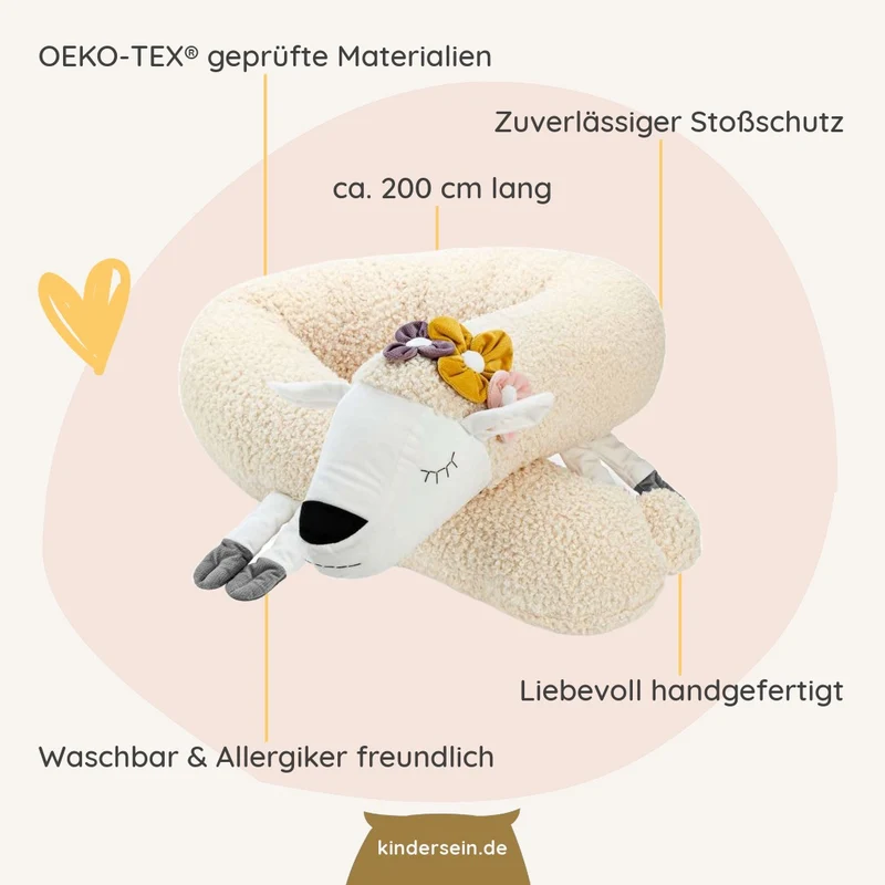 Bettschlange & Spielkissen Lana das Schaf