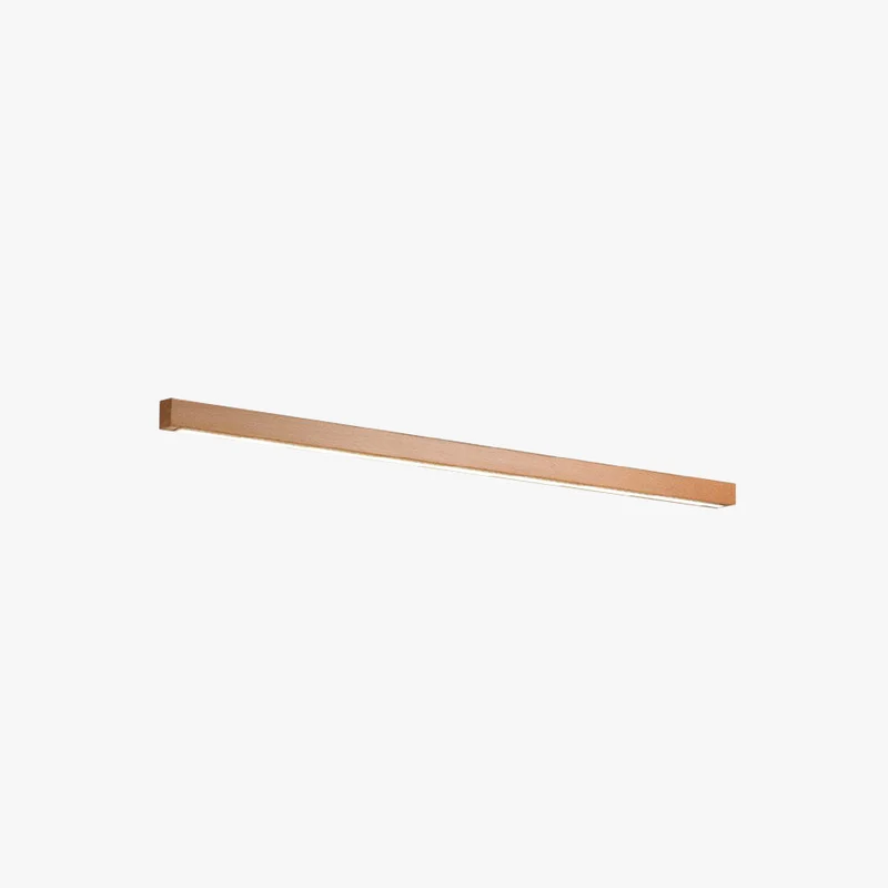 Linora Modern Linear LED Wall Light By Euroselle With Half Wood And Acrylic