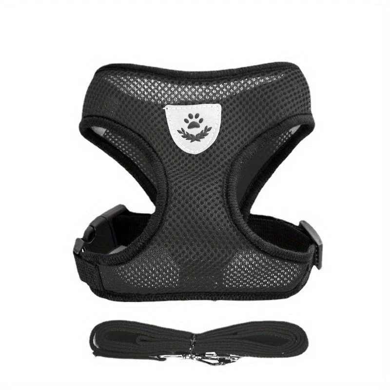 Euroselle Reflective Pet Vest With Leash For Dogs And Cats