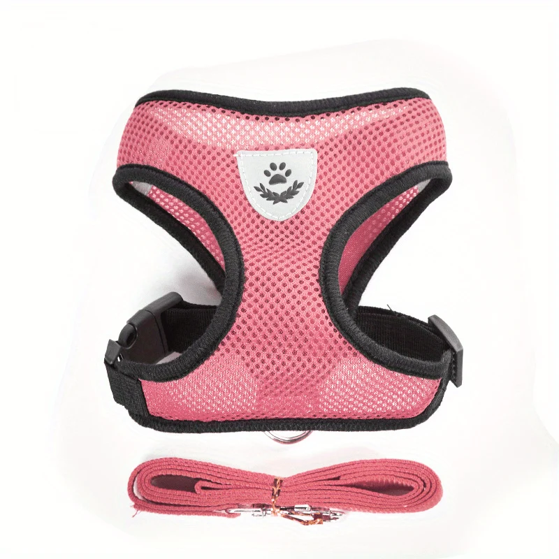 Euroselle Reflective Pet Vest With Leash For Dogs And Cats