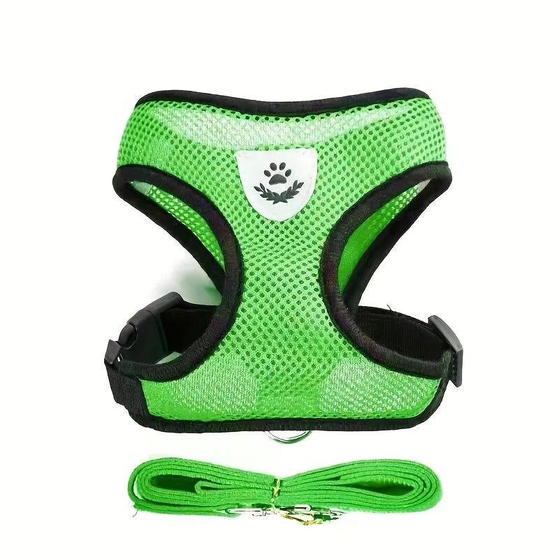 Euroselle Reflective Pet Vest With Leash For Dogs And Cats
