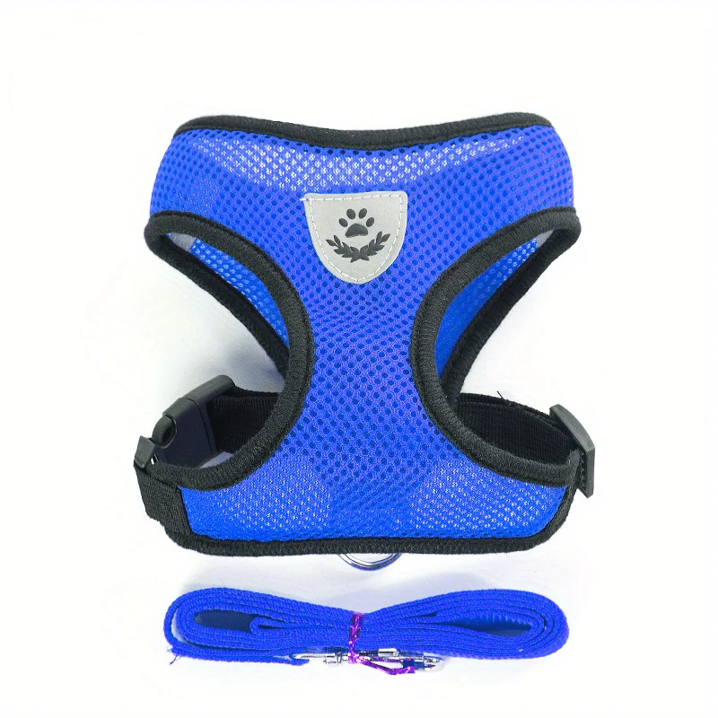 Euroselle Reflective Pet Vest With Leash For Dogs And Cats
