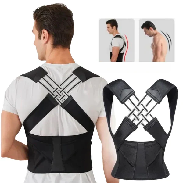 Euroselle Adjustable Back Brace For Daily Posture Support And Comfort