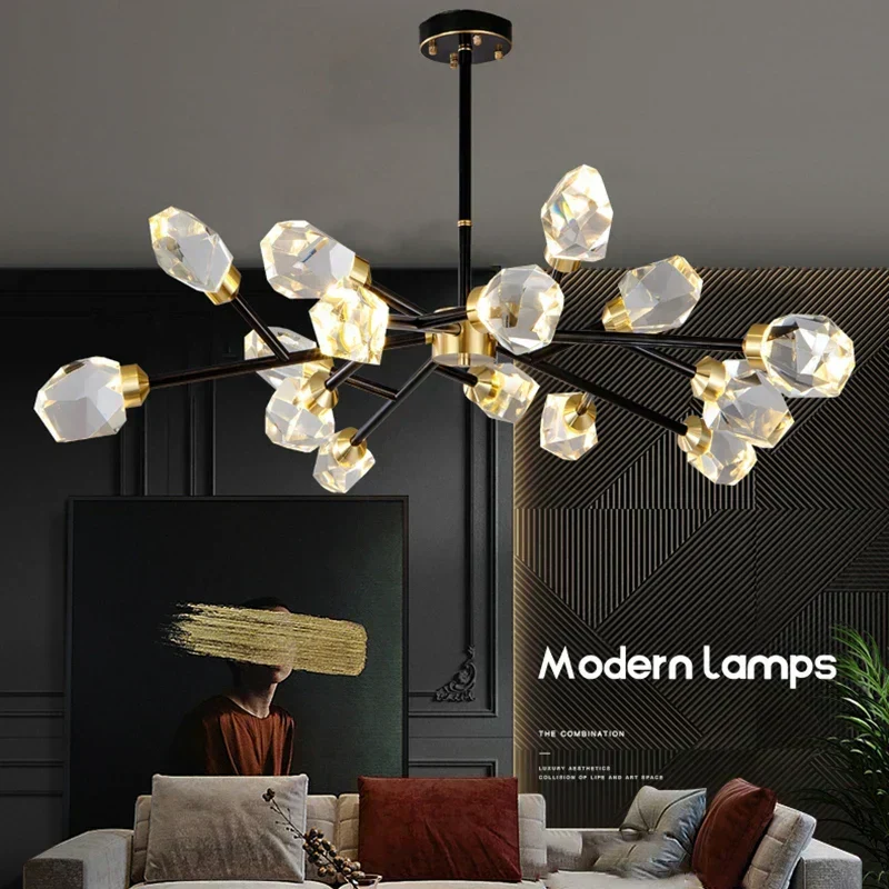 Marlene Crystal Chandelier With Lead Crystal Design And Handcrafted Iron Details Euroselle