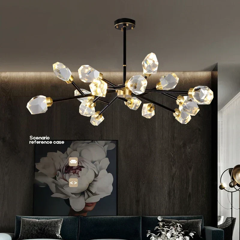Marlene Crystal Chandelier With Lead Crystal Design And Handcrafted Iron Details Euroselle
