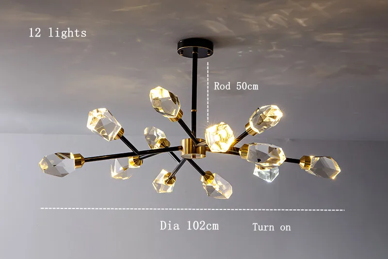Marlene Crystal Chandelier With Lead Crystal Design And Handcrafted Iron Details Euroselle