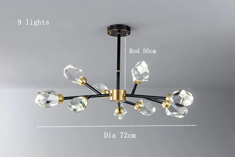 Marlene Crystal Chandelier With Lead Crystal Design And Handcrafted Iron Details Euroselle
