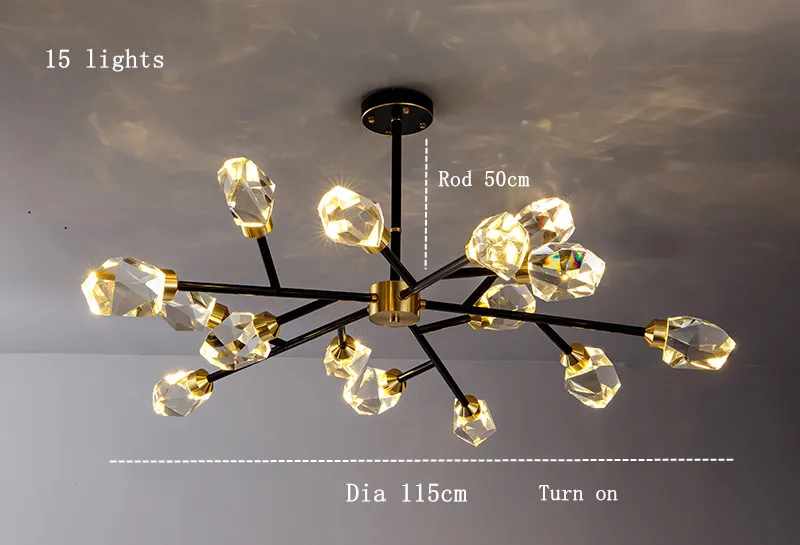 Marlene Crystal Chandelier With Lead Crystal Design And Handcrafted Iron Details Euroselle
